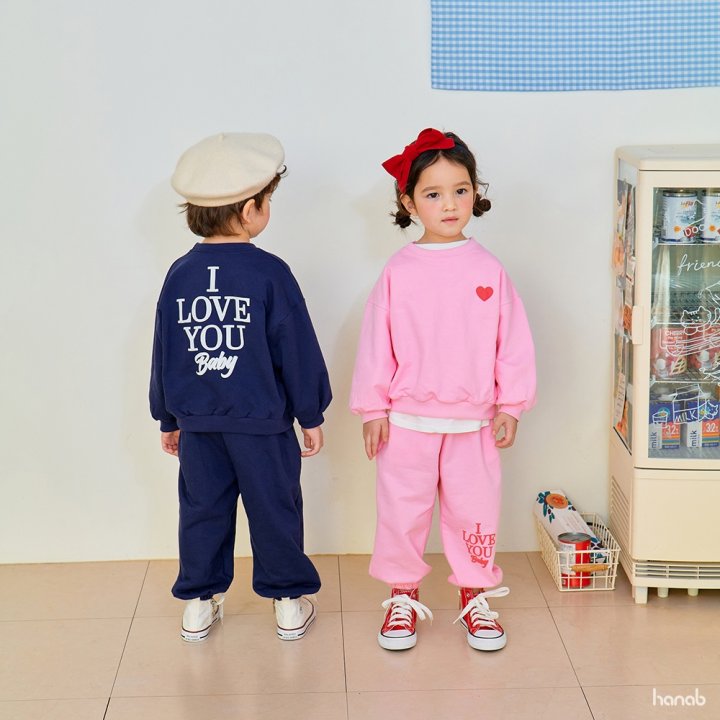 Hanab - Korean Children Fashion - #designkidswear - I Love Bebe Set - 11