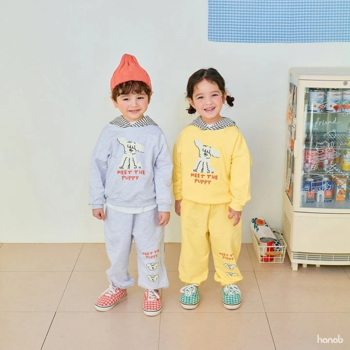 Hanab - Korean Children Fashion - #discoveringself - Stripe Puppy Hood Set