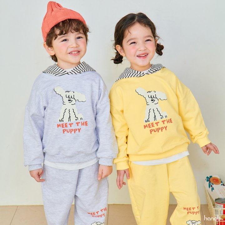 Hanab - Korean Children Fashion - #magicofchildhood - Stripe Puppy Hood Set - 8