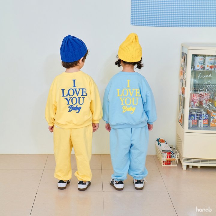 Hanab - Korean Children Fashion - #magicofchildhood - I Love Bebe Set - 3