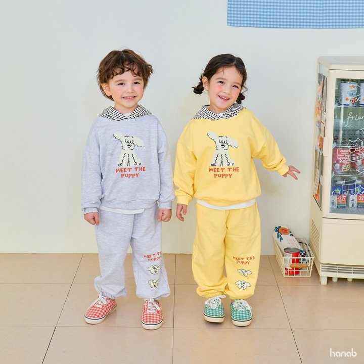 Hanab - Korean Children Fashion - #minifashionista - Stripe Puppy Hood Set - 9
