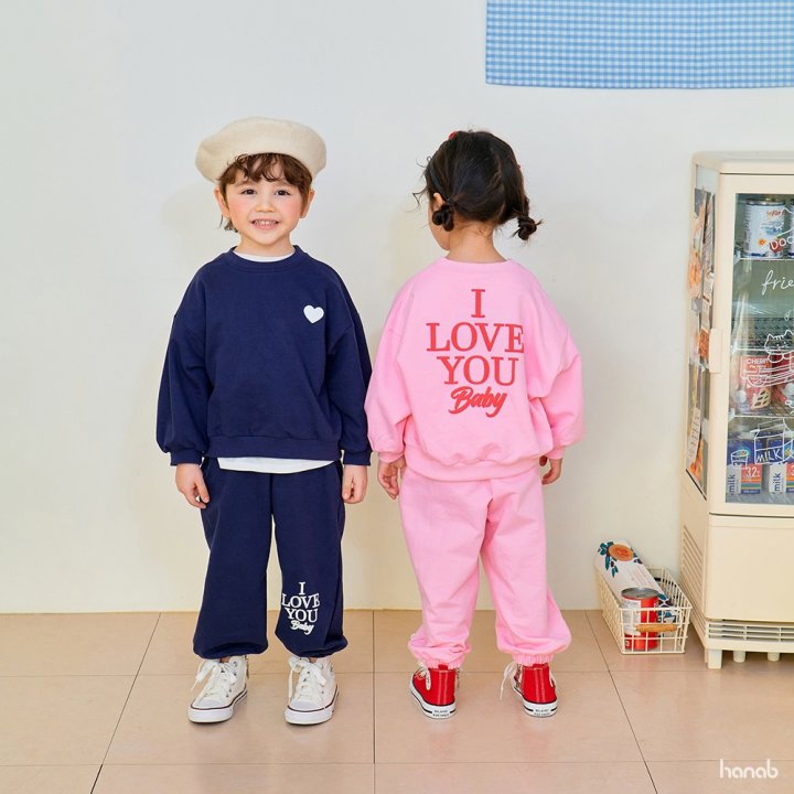 Hanab - Korean Children Fashion - #prettylittlegirls - I Love Bebe Set - 5