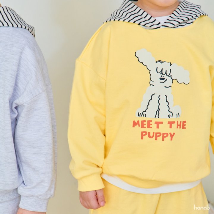 Hanab - Korean Children Fashion - #todddlerfashion - Stripe Puppy Hood Set - 11