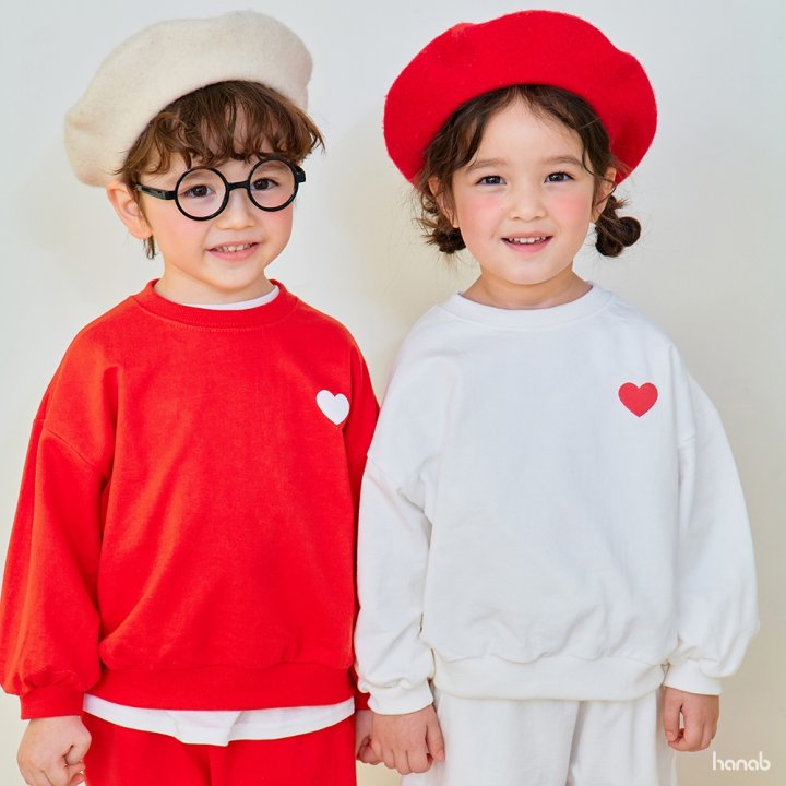Hanab - Korean Children Fashion - #toddlerclothing - I Love Bebe Set - 7
