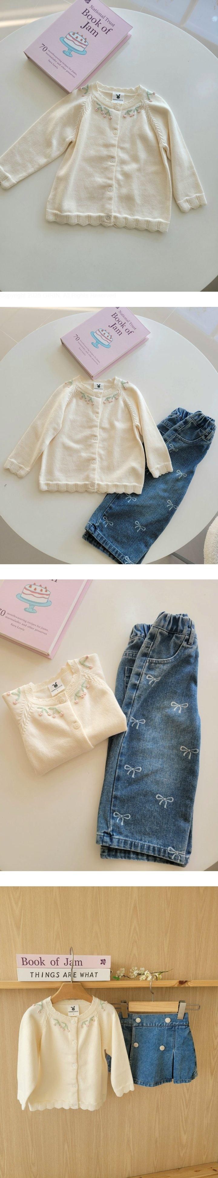 Hanacoco - Korean Children Fashion - #kidsstore - Drop Flower Cardigan