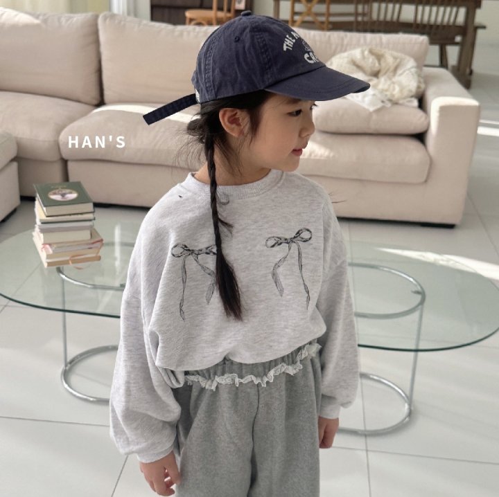 Han's - Korean Women Fashion - #momslook - Salt Ribbon Sweatshirts MOM - 6