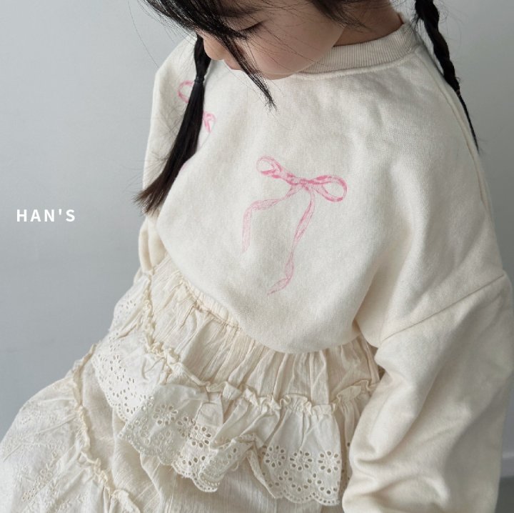Han's - Korean Women Fashion - #thatsdarling - Salt Ribbon Sweatshirts MOM - 2