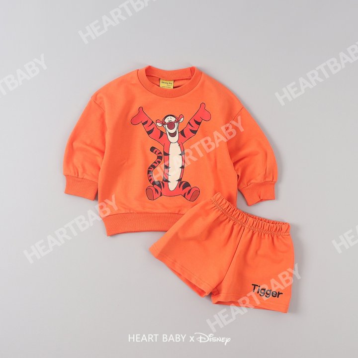 Heart Baby - Korean Children Fashion - #Kfashion4kids - Friends Shorts Top Bottom Set - 8