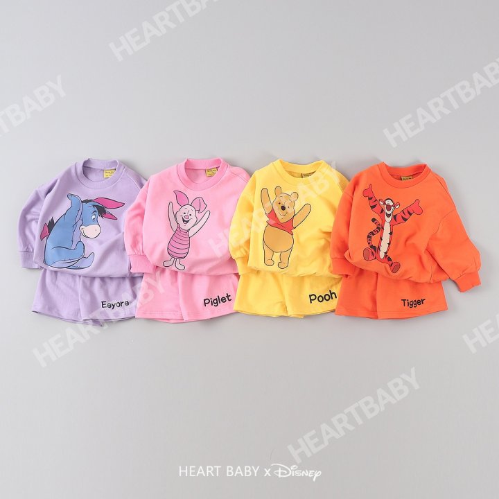 Heart Baby - Korean Children Fashion - #childrensboutique - Friends Shorts Top Bottom Set