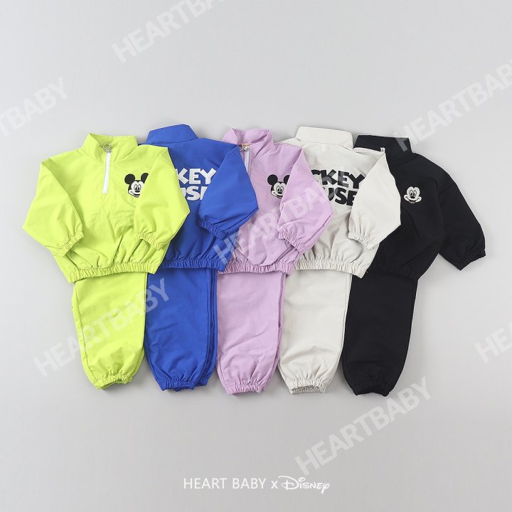 Heart Baby - Korean Children Fashion - #designkidswear - M Anorak Top Bottom Set - 4