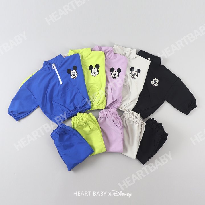 Heart Baby - Korean Children Fashion - #fashionkids - M Anorak Top Bottom Set - 5