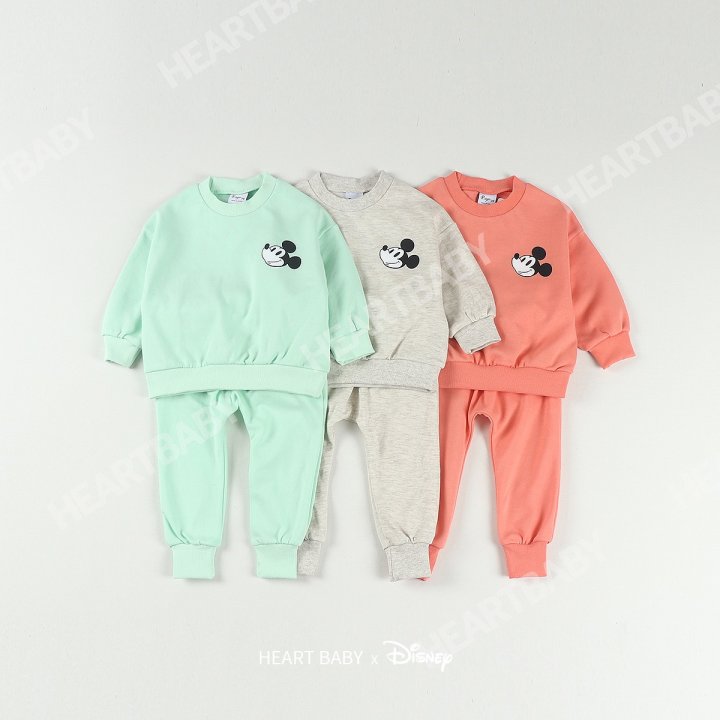 Heart Baby - Korean Children Fashion - #fashionkids - Good M Top Bottom Set