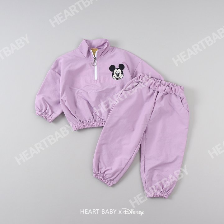 Heart Baby - Korean Children Fashion - #kidsshorts - M Anorak Top Bottom Set - 6