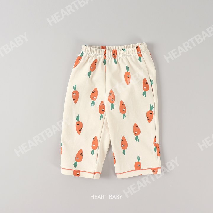 Heart Baby - Korean Children Fashion - #minifashionista - Carrot Pajama Set - 7