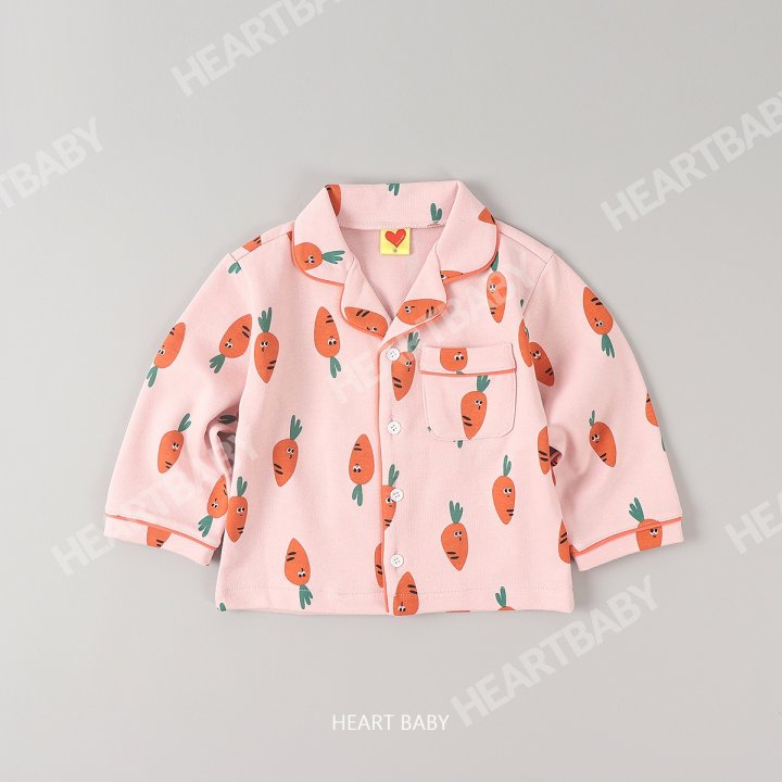 Heart Baby - Korean Children Fashion - #prettylittlegirls - Carrot Pajama Set - 8
