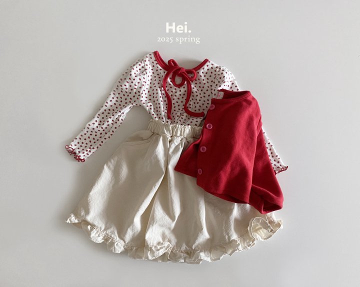 Hei - Korean Baby Fashion - #babyboutique - Cream Skirt - 9