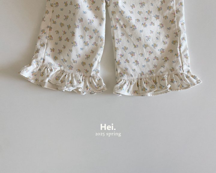 Hei - Korean Baby Fashion - #babyboutique - Flower Frill Pants - 7