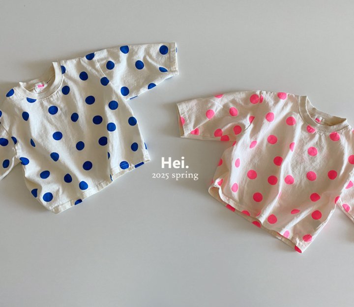 Hei - Korean Baby Fashion - #babyboutiqueclothing - Dot Tee - 2