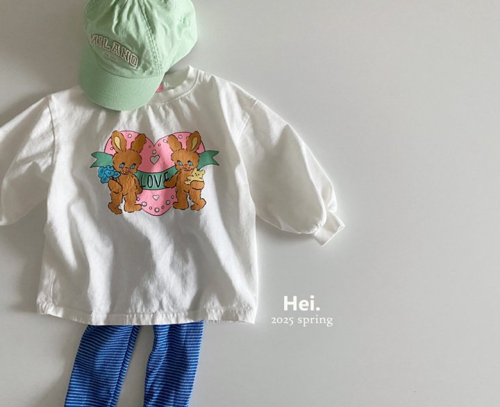 Hei - Korean Baby Fashion - #babyboutiqueclothing - Rabbit Long Tee - 11