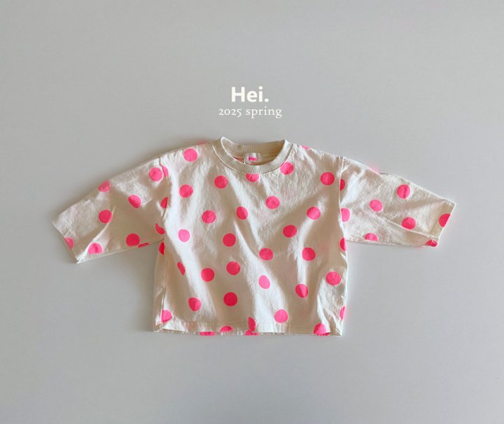 Hei - Korean Baby Fashion - #babyfever - Dot Tee - 5