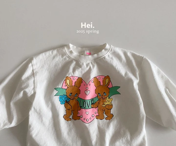 Hei - Korean Baby Fashion - #babyoninstagram - Rabbit Long Tee - 2