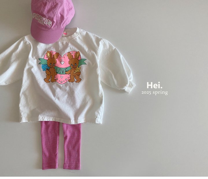 Hei - Korean Baby Fashion - #babyootd - Rabbit Long Tee - 3