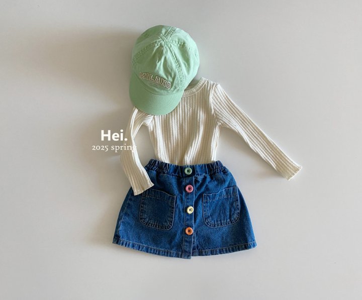 Hei - Korean Baby Fashion - #babyoutfit - Candy Denim Skirt - 6