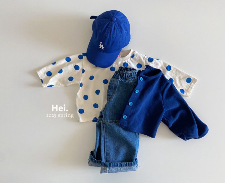 Hei - Korean Baby Fashion - #babyoutfit - Dot Tee - 11