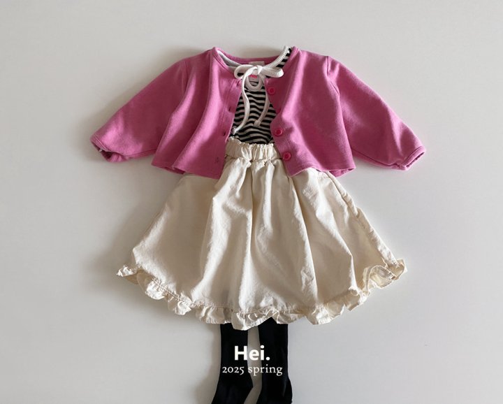Hei - Korean Baby Fashion - #babywear - Cream Skirt - 5