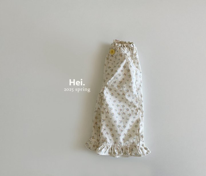 Hei - Korean Baby Fashion - #babyoutfit - Flower Frill Pants - 4