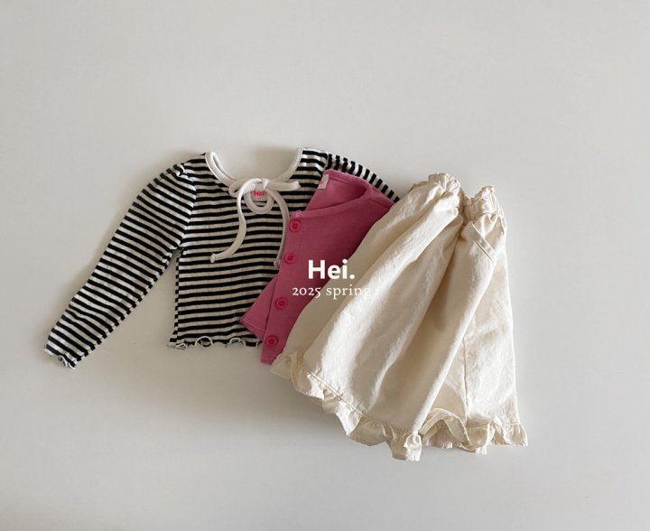 Hei - Korean Baby Fashion - #onlinebabyboutique - Cream Skirt - 6