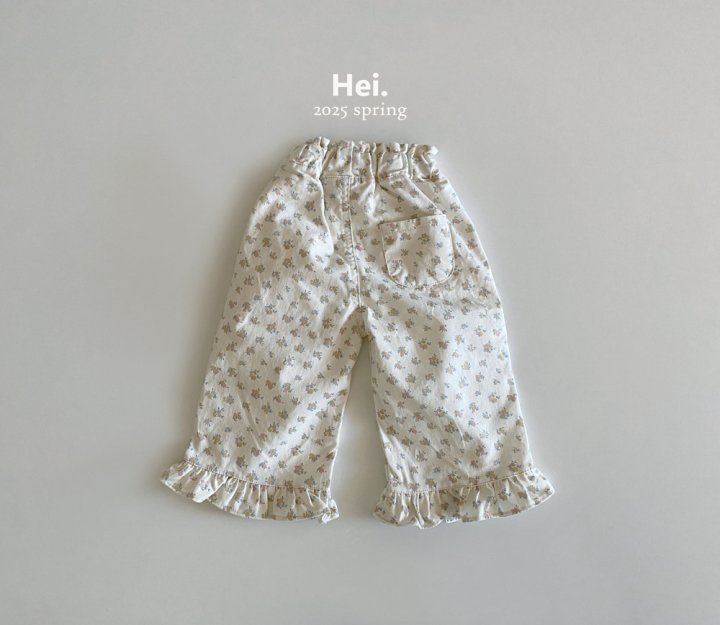 Hei - Korean Baby Fashion - #onlinebabyboutique - Flower Frill Pants - 5