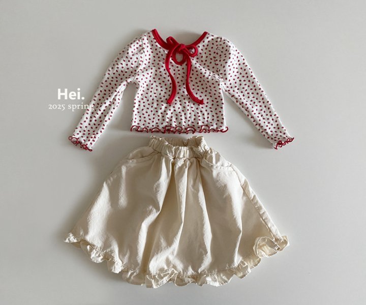 Hei - Korean Baby Fashion - #onlinebabyshop - Cream Skirt - 7