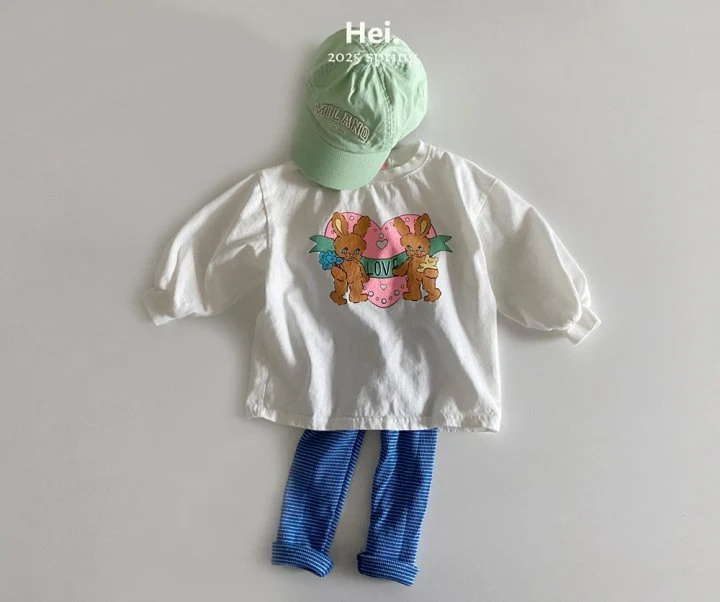 Hei - Korean Baby Fashion - #onlinebabyshop - Rabbit Long Tee - 8