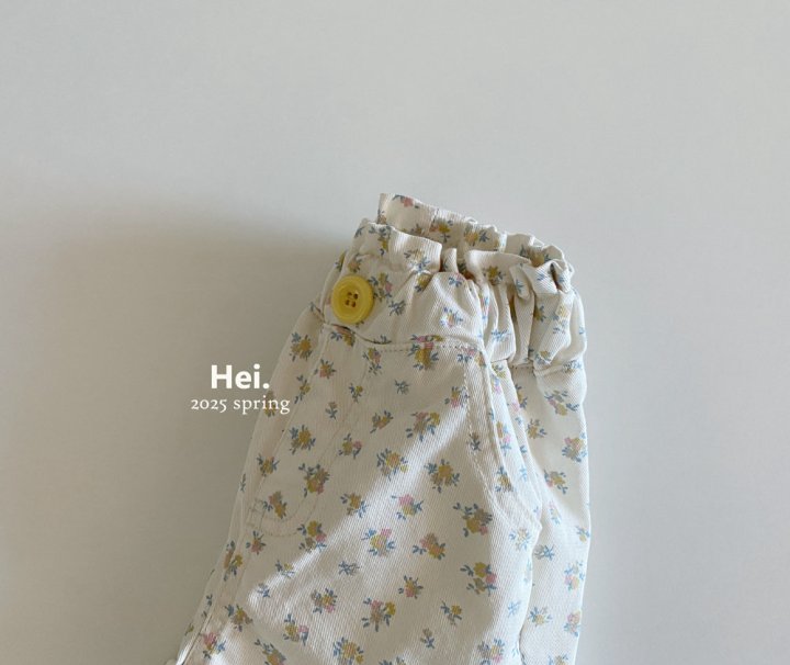 Hei - Korean Baby Fashion - #onlinebabyshop - Flower Frill Pants - 6