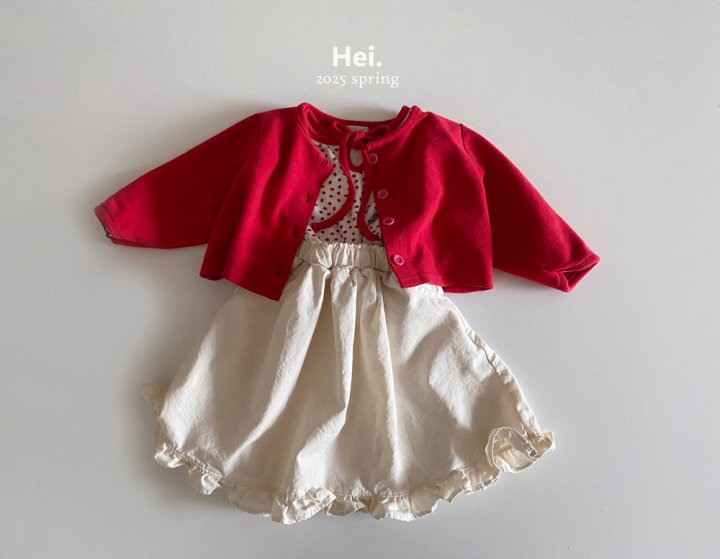Hei - Korean Baby Fashion - #smilingbaby - Cream Skirt - 8