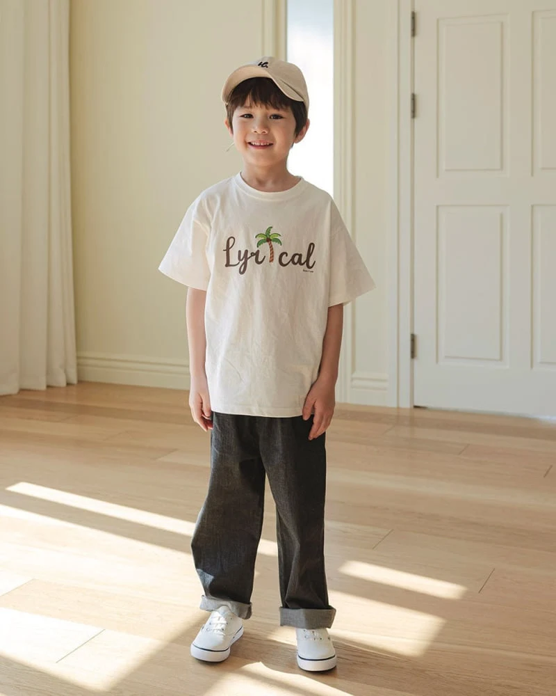 Here I Am - Korean Children Fashion - #Kfashion4kids - Palm Tree Short Sleeve Tee - 6