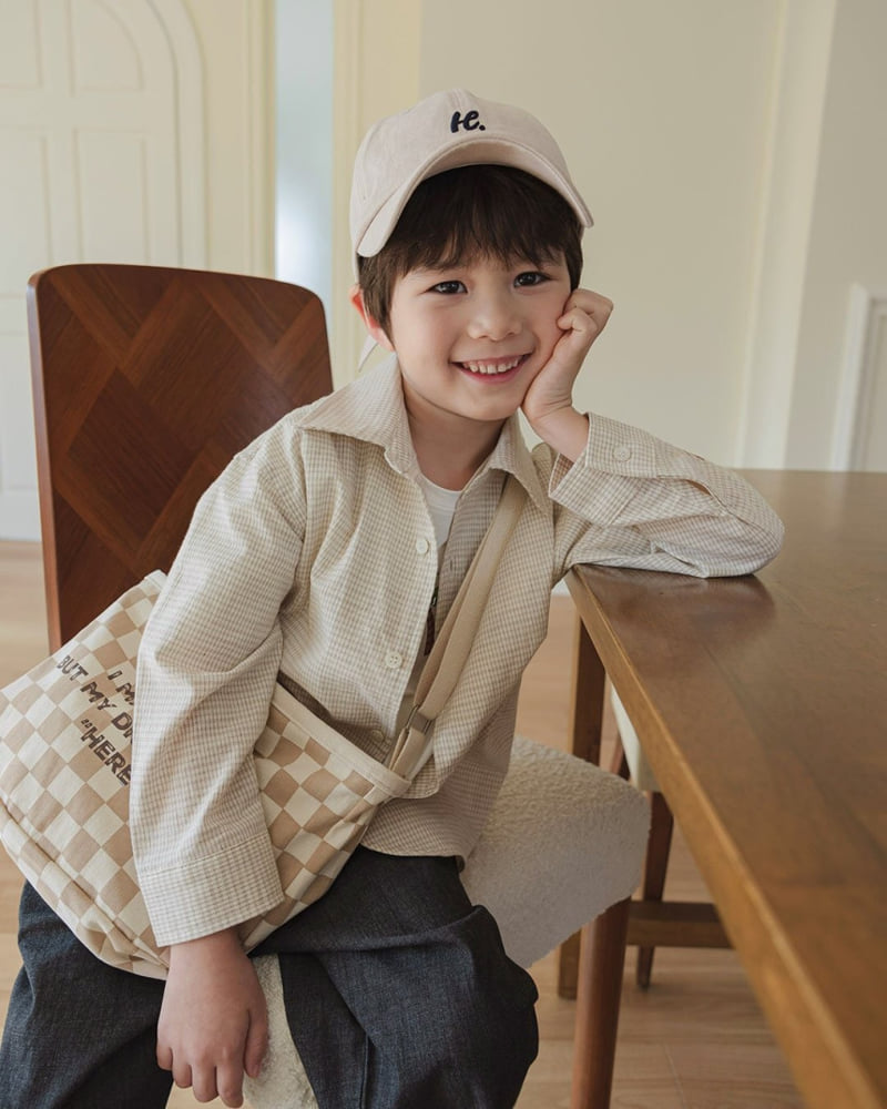 Here I Am - Korean Children Fashion - #Kfashion4kids - Wearable Check Shirt - 3