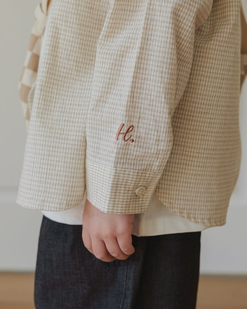 Here I Am - Korean Children Fashion - #childofig - Wearable Check Shirt - 9
