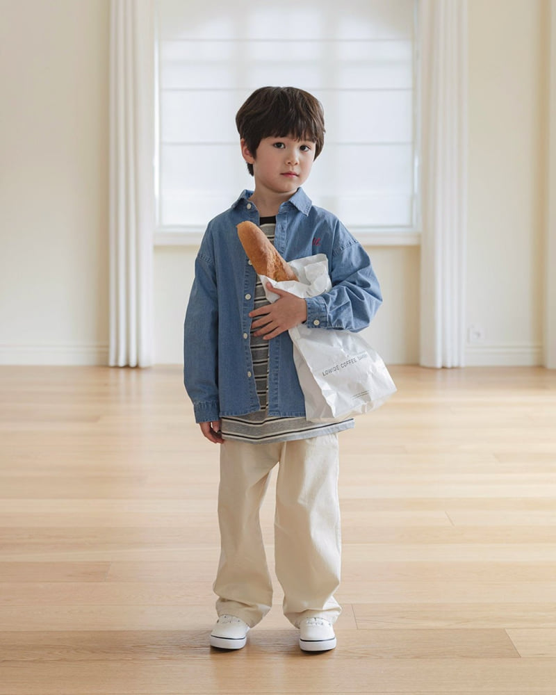 Here I Am - Korean Children Fashion - #childofig - Classicspan Denim Shirt - 7