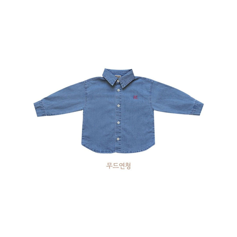 Here I Am - Korean Children Fashion - #discoveringself - Classicspan Denim Shirt - 11