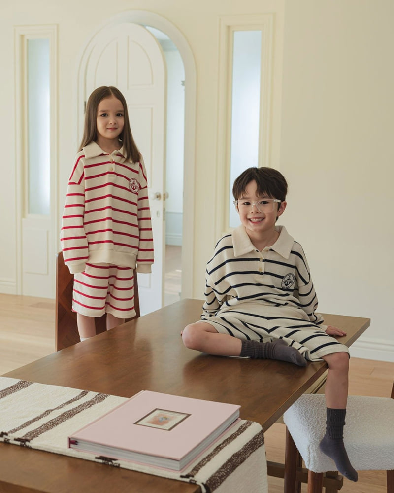 Here I Am - Korean Children Fashion - #fashionkids - Marine ST Set - 3