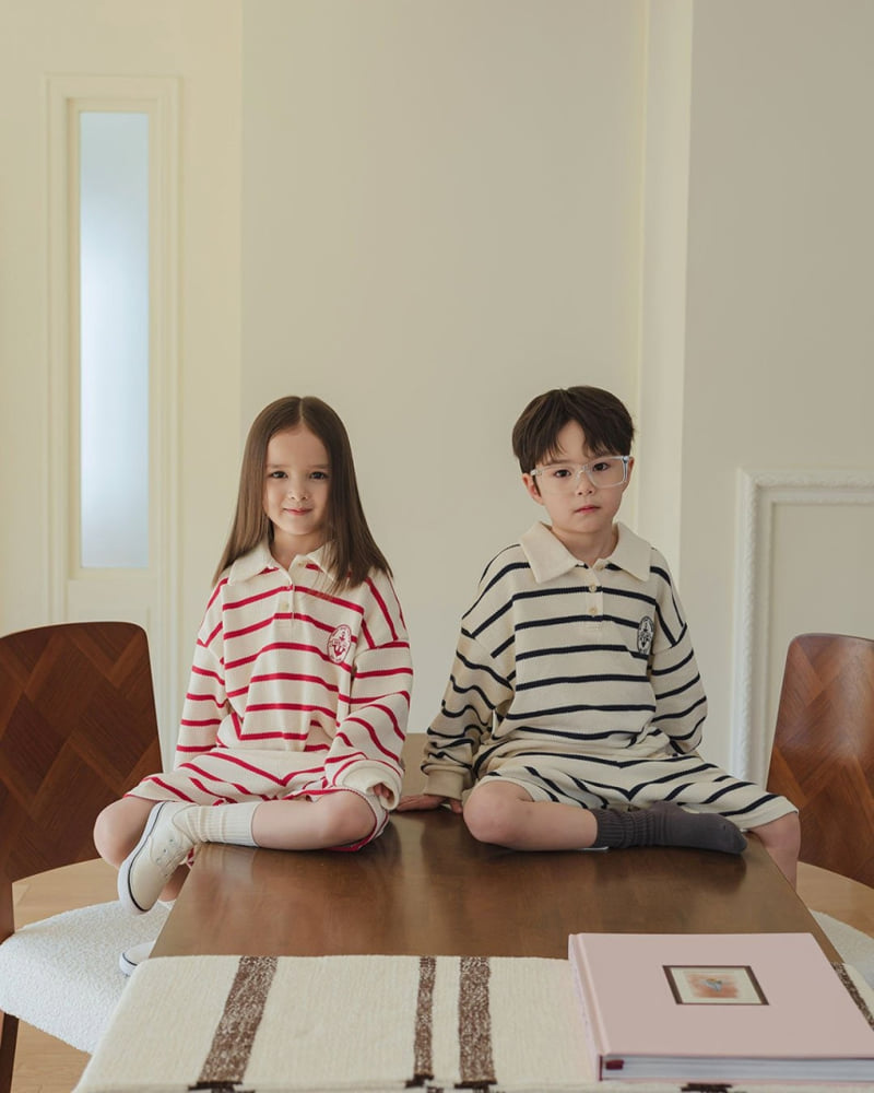 Here I Am - Korean Children Fashion - #fashionkids - Marine ST Set - 4