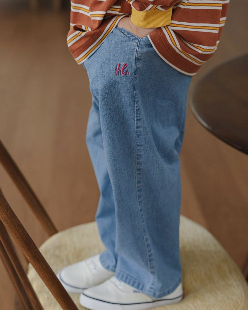 Here I Am - Korean Children Fashion - #kidsshorts - Essentialspan Denim Pants