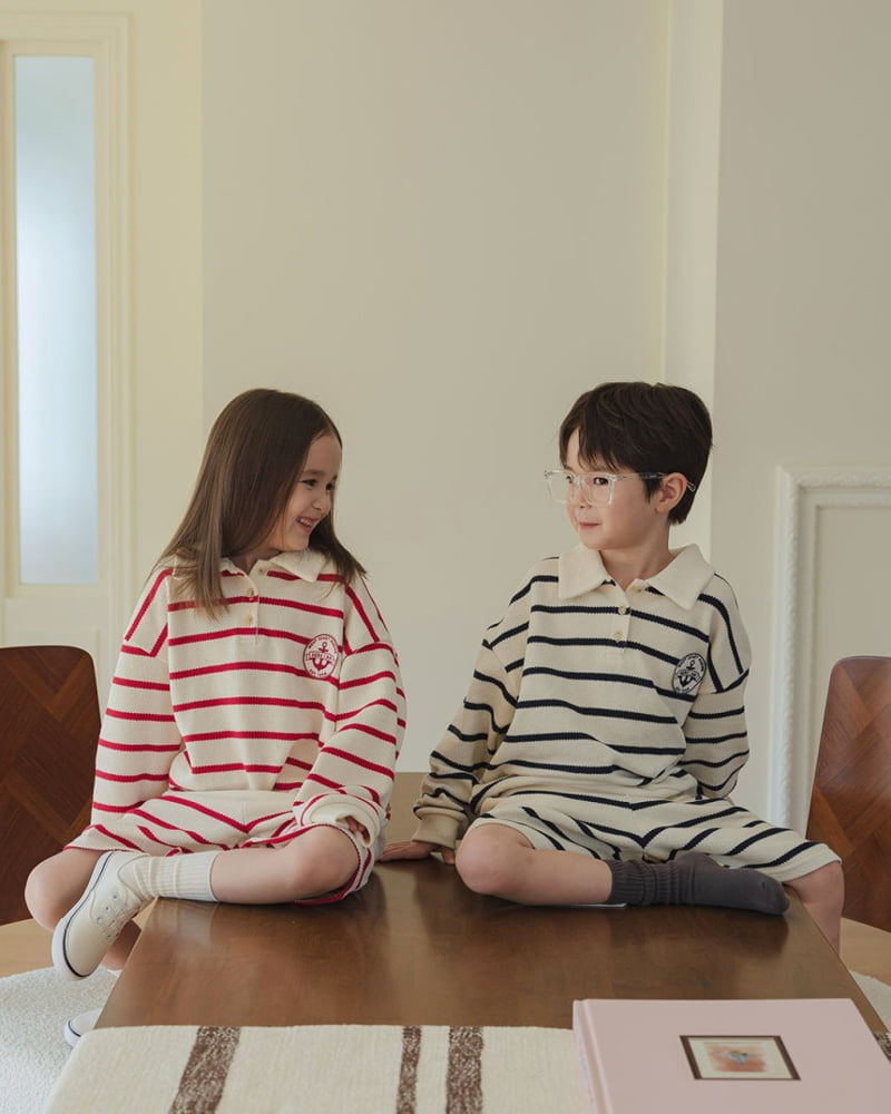 Here I Am - Korean Children Fashion - #kidsstore - Marine ST Set - 5