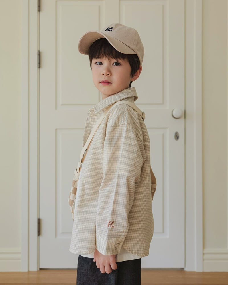 Here I Am - Korean Children Fashion - #kidsstore - Wearable Check Shirt