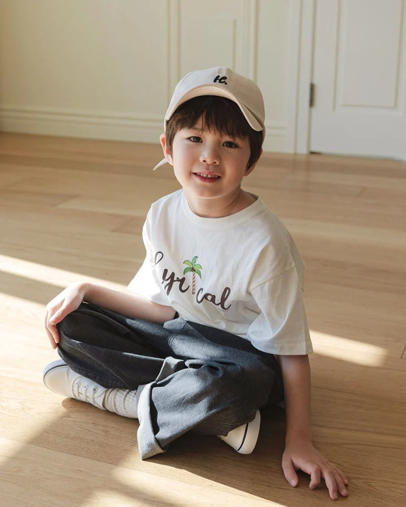 Here I Am - Korean Children Fashion - #kidzfashiontrend - Palm Tree Short Sleeve Tee - 5