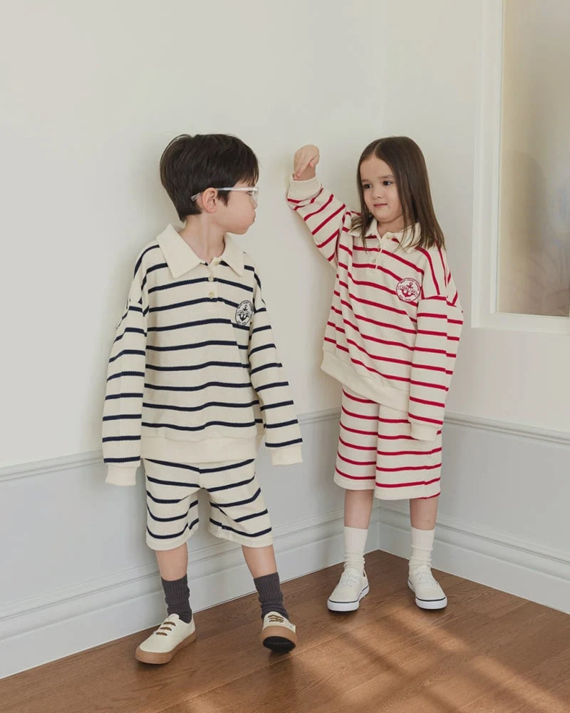 Here I Am - Korean Children Fashion - #littlefashionista - Marine ST Set - 8