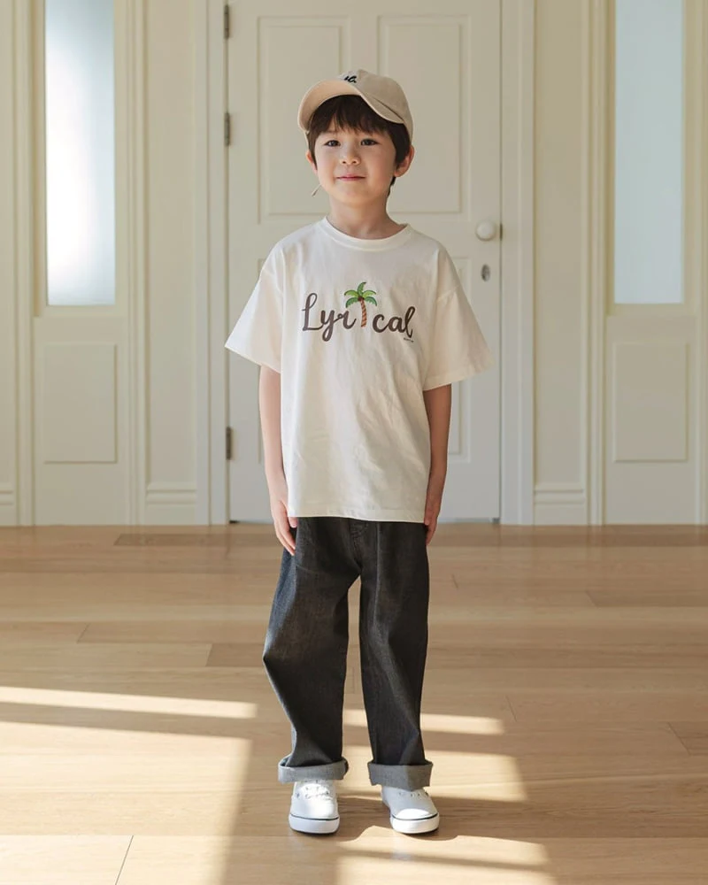 Here I Am - Korean Children Fashion - #littlefashionista - Palm Tree Short Sleeve Tee - 7