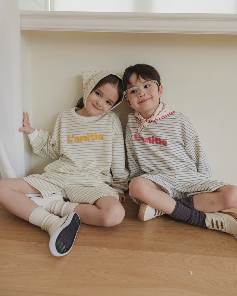 Here I Am - Korean Children Fashion - #littlefashionista - Lamitie ST Set